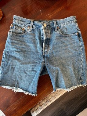 Levi's Blue Denim Jean Shorts